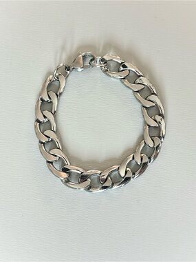 Stainless Steel Cuban Link Chain Bracelet
